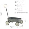 PULA-Wild 2-in-1 Kids' Pull-Along Wagon Toddlers Push Walker for 2.5-8 Adjustable Handlebar, Birthday Gifts Max Weight 33 lbs (Grey) view 2