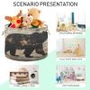 Kigai Cute Bear Cotton Rope Basket with Handles Large Blanket Basket Collapsible Baby Laundry Hamper Clothes Organizer Bin for Living Room Bedroom Nursery view 4