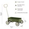 PULA-Wild 2-in-1 Kids' Pull-Along Wagon Toddlers Push Walker for 2.5-8 Adjustable Handlebar, Birthday Gifts Max Weight 33 lbs (Green) view 2