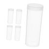 Anneome 5pcs Plastic Coin Sleeves Coin Holders Storage Tube Containers Airtight for Quarters Collector Friend view 1