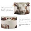 Kigai Cute Cow Cotton Rope Basket with Handles Large Blanket Basket Collapsible Baby Laundry Hamper Clothes Organizer Bin for Living Room Bedroom Nursery view 3
