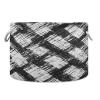 Kigai Black White Gradient Cotton Rope Basket with Handles Large Blanket Basket Collapsible Baby Laundry Hamper Clothes Organizer Bin for Living Room Bedroom Nursery view 1