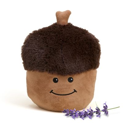 warmies Microwavable & Weighted Stuffed Animals, Acorn - Heated Stuffed Animal Plushie for Warmth & Comfort - Cute Soft Plush Toys for Adults & Children (Boys, Girls, Babies & Toddlers)