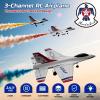 DEERC F16 Thunderbirds RC Plane,3CH Remote Control Airplane Fighter Toys,2.4GHz 6-axis Gyro Stabilizer RTF Glider Aircraft Plane with 2 Batteries,Easy to Fly for Beginners Kids Adults view 2