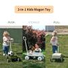 PULA-Wild 2-in-1 Kids' Pull-Along Wagon Toddlers Push Walker for 2.5-8 Adjustable Handlebar, Birthday Gifts Max Weight 33 lbs (Red) view 4