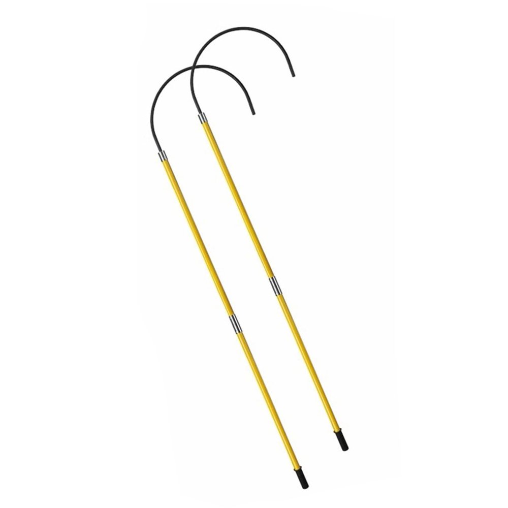 Rescue Hook Portable Emergency Rescue Pole 2 Pack Electrical Safety Rescue Pole, 10 45 110 220 KV High Voltage Emergency Life-Saving Tools for Fire Electrician, Anti-Electrocution Body Pulling Hooks(3