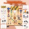Busy Board with 19 LED Light Switches, Montessori Toys for 1 2 3 Years Old, Wooden Sensory Board, Toddlers Activity Travel Toys for 1 2 3 Year Old Boy & Girl Birthday Gift (Big) view 2