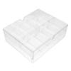 Housoutil Crylic Poker Chip Tray Poker Chips Organizer Box 200 Poker Chips Storage Container view 1