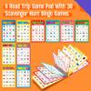 SpriteGru Scavenger Hunt Activities Book, 30 Road Trip Bingo Games, Reusable & Erasable Game Pad, Interesting Explore and Find Activity Travel Toy for Road Trip, Airplane Travel view 2