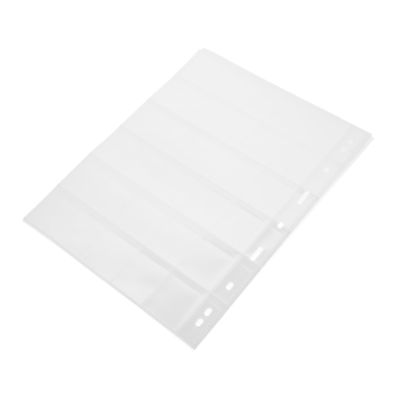 VILLFUL 10sheets Stamps Collecting Pages Break Resistance Stamp Holder for Binder Coin Collectors Album Pages Storage Pocket