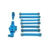 1/12 RC Car Accessories 124006 12423 12427 12428 12429 Metal Upgrade Parts Kit Steering Assembly Link Rod Servo Arm(Blue) view 1