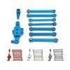 1/12 RC Car Accessories 124006 12423 12427 12428 12429 Metal Upgrade Parts Kit Steering Assembly Link Rod Servo Arm(Blue) view 2