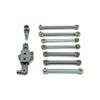 1/12 RC Car Accessories 124006 12423 12427 12428 12429 Metal Upgrade Parts Kit Steering Assembly Link Rod Servo Arm(Grey) view 1