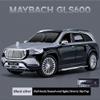 1/24 Scale Benz GLS600 SUV Toy Car, Zinc Alloy Diecast Car Model with Sound Light and Pull Back Function, Collectible Children's Toy Vehicles for Boys Adults Gift view 2