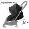 3 pcs/Set Stroller Accessories Canopy, Seat Cushion & Seat Base Compatible with Babyzen YOYO Strollers, Pushchair Accessories Replacement Kit, Waterproof Fabric (Black) view 2