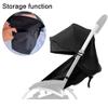 3 pcs/Set Stroller Accessories Canopy, Seat Cushion & Seat Base Compatible with Babyzen YOYO Strollers, Pushchair Accessories Replacement Kit, Waterproof Fabric (Black) view 4
