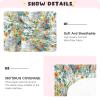 Unisex Fitted Baby Crib Sheets for Toddler and Infant Baby Soft Nursery Bed Sheet for Standard Size Crib Mattress 52x28in Spring Flowers Cactus Zinnia Mint view 4