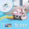 ENERGIZE LAB Panxer - RC Battle Tank Compatible with Eilik Robots Blue/Pink/DQ/Sliver, Crawler Car Toys with LED Lights and 2.4Ghz Remote Control, Single and Multi-Player Party Play Mode (Pink) view 2