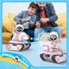 ENERGIZE LAB Panxer - RC Battle Tank Compatible with Eilik Robots Blue/Pink/DQ/Sliver, Crawler Car Toys with LED Lights and 2.4Ghz Remote Control, Single and Multi-Player Party Play Mode (Pink) view 3