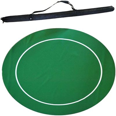 Portable Poker Table Top Poker Table Layout Portable Rubber Poker Mat Professional Poker Mat Non-Slip and Folding Poker Card Tabletop Layout Fun Game Night Supplies - Cool Casino Gift for Kid (A )