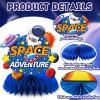 10 Pcs Space Party Decorations,Double Sided Space Centerpieces Space Party Favors for Birthday Home Outside Space Planet Themed Supplies view 4
