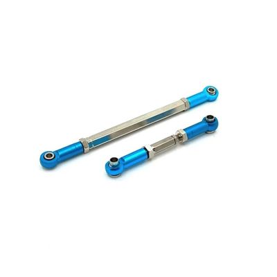 MN78 MN82 MN168 Metal Steering Rod Link Rod Tie Rod 1/12 RC Car Upgrades Parts Accessories(Blue)