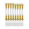 C14 C24 MN D90 MN99S Metal Chassis Link Rod Pull Rod Tie Rod Linkage RC Car Upgrades Parts Accessories(Yellow) view 1