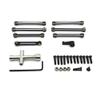RC Car Upgrade Parts 144001 144010 124007 124008 124016 124017 124018 124019 Metal Tie Rod Linkage Link Rod Servo Arm(Black) view 1