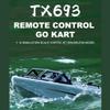 Actualia 1/12 Scale RC Boat for Adults, 2.4GHz Remote Control Karting Boat, 8KM/H Racing Boats Toy for Pools Lakes River (RTR Version) view 3