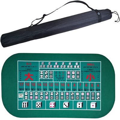 Portable Poker Table Top Portable Rubber Poker Mat Professional Poker Mat Non-Slip and Folding Poker Card Tabletop Layout for Playing Cards Poker Games Fun Game Night Supplies - Cool Casino Gift fo