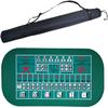 Portable Poker Table Top Portable Rubber Poker Mat Professional Poker Mat Non-Slip and Folding Poker Card Tabletop Layout for Playing Cards Poker Games Fun Game Night Supplies - Cool Casino Gift fo view 1