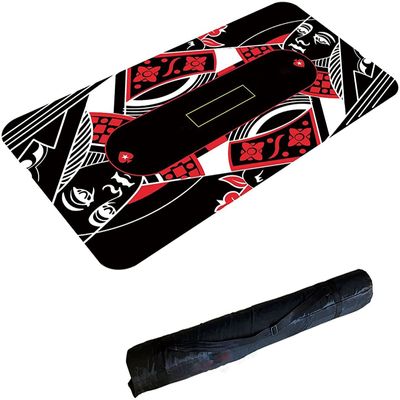 J3DFGFLR Portable Poker Table Top Felt Game Table Poker Mat Portable Rubber Non-Slip Poker Table for Poker Games Fun Game Night Supplies - Cool Casino Gift for Kid
