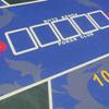 J3DFGFLR Portable Poker Table Top Felt Game Table Poker Mat Portable Rubber Non-Slip Poker Table for Poker Games Fun Game Night Supplies - Cool Casino Gift for Kid view 4