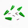 5PCS RC Airplane Servo Linkage Rod Clevis Coupler U-Shaped Nylon Clamp with Screws for RC Plane Helicopter DIY Model Aircraft Pushrod Connecting Part (for 2mm Rod Green) view 4