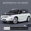 1/24 Scale Benz GLS600 SUV Toy Car, Zinc Alloy Diecast Car Model with Sound Light and Pull Back Function, Collectible Children's Toy Vehicles for Boys Adults Gift view 2