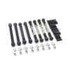 D90 D96 MN98 MN99S MN45 Metal Chassis Link Rod Pull Rod Tie Rod Linkage 1/12 RC Car Upgrades Parts Accessories(Black) view 1