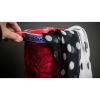 blue-ther Repeat Zipper Change Bag Black and White dots Magic Tricks Silks gimmicks Magician Make Things Appear Props (only Silk) view 2