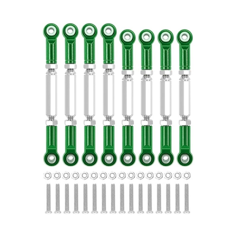 C14 C24 MN D90 MN99S Metal Chassis Link Rod Pull Rod Tie Rod Linkage RC Car Upgrades Parts Accessories(Green)