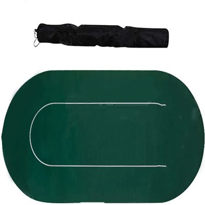 Portable Poker Table Top 1.8 X 0.9M Foldable Poker Card Tabletop Layout Portable Anti-Slip Rubber Board Game Mat Felt Game Table Fun Game Night Supplies - Cool Casino Gift for Kid (Color : C)