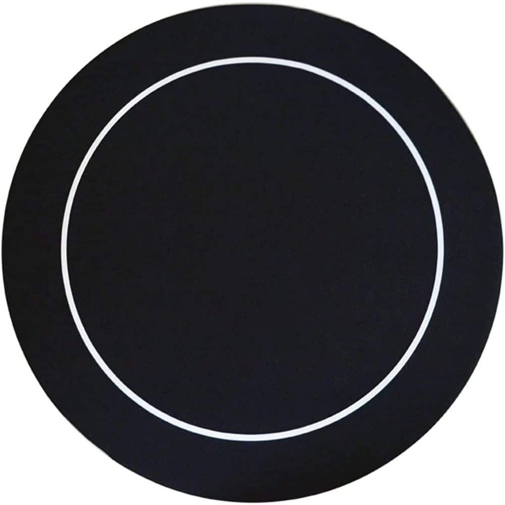 Portable Poker Table Top 138Cm Black Table Cloth Round Rubber Mat Poker Game Table Casino Layout Poker Cloth with Shoulder Bag Poker Game Mat Fun Game Night Supplies - Cool Casino Gift for Kid