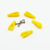 5PCS RC Airplane Servo Linkage Rod Clevis Coupler U-Shaped Nylon Clamp with Screws for RC Plane Helicopter DIY Model Aircraft Pushrod Connecting Part (for 2.5mm Rod Yellow) view 2