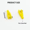 5PCS RC Airplane Servo Linkage Rod Clevis Coupler U-Shaped Nylon Clamp with Screws for RC Plane Helicopter DIY Model Aircraft Pushrod Connecting Part (for 2.5mm Rod Yellow) view 3
