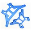 BENMAZ Aluminum Alloy Front & Rear Shock Tower Shock Mounts Upgrade Parts for Arrma 1/8 Kraton Outcast Senton Talion Notorious 6S BLX (Blue) view 2