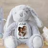 A Cuddle From Heaven - Personalized Memorial Stuffed Bunny, Heartfelt Sympathy Gift for Family, Grandmas Hug Plush Bunny, Comforting Stuffed Animal for Baby (02) view 2