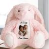 A Cuddle From Heaven - Personalized Memorial Stuffed Bunny, Heartfelt Sympathy Gift for Family, Grandmas Hug Plush Bunny, Comforting Stuffed Animal for Baby (02) view 3