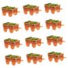 12pcs Miniature Flower Wagon Ornaments for Sand Table and Dollhouse Cute Indoor DIY Decoration for Stable Base Eco-Friendly for Scene Layouts view 1