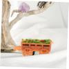 12pcs Miniature Flower Wagon Ornaments for Sand Table and Dollhouse Cute Indoor DIY Decoration for Stable Base Eco-Friendly for Scene Layouts view 2