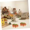 12pcs Miniature Flower Wagon Ornaments for Sand Table and Dollhouse Cute Indoor DIY Decoration for Stable Base Eco-Friendly for Scene Layouts view 3