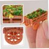 12pcs Miniature Flower Wagon Ornaments for Sand Table and Dollhouse Cute Indoor DIY Decoration for Stable Base Eco-Friendly for Scene Layouts view 4