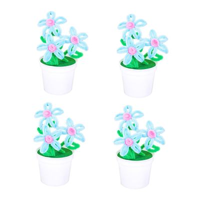 ARTIBETTER 4pcs Flower Plant Kit for Boys and Girls Creative Small Potted Plant Craft Flower Accessories for Educational Fun and Family Bonding Activities